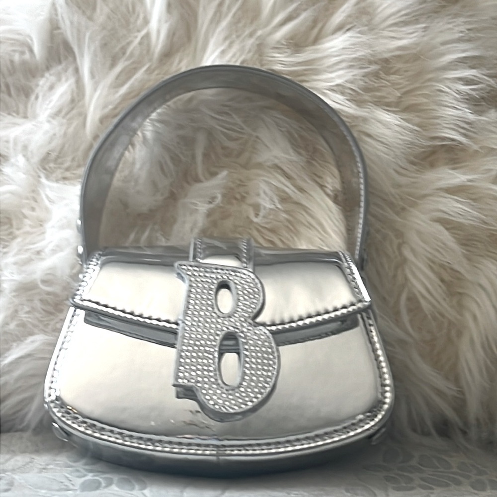 Silver Dolls Kill Bratz handbag with bedazzled strap
